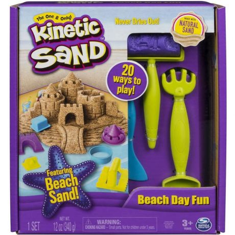 Kinetic Sand Кинетический песок набор для лепки "Веселая пляжная игра" 6037424