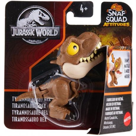 Mattel Jurassic World® Сбежавшие динозаврики Snap Squad Тиранозавр Рекс GXW58/GXW62