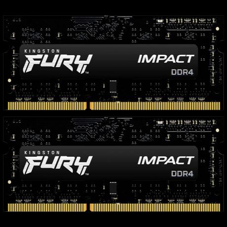 Модуль памяти SO-DIMM DDR4 16Gb (2x8Gb) PC25600 3200Mhz Kingston Fury Impact (KF432S20IBK2/16)