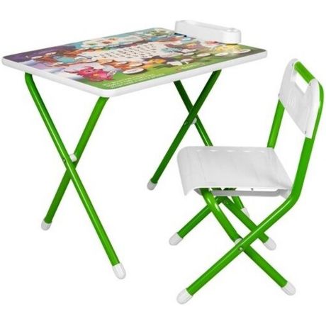 Комплект детской мебели Дэми №3/1 "Монстры", (зеленый)