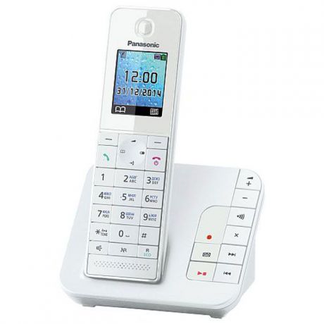Радиотелефон Panasonic KX-TGH220RUW белый, Радио-няня