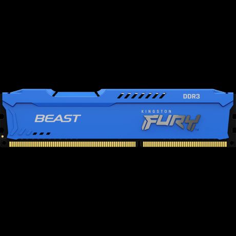 Модуль памяти DIMM 4Gb DDR3 PC12800 1600MHz Kingston Fury Beast Blue (KF316C10B/4)