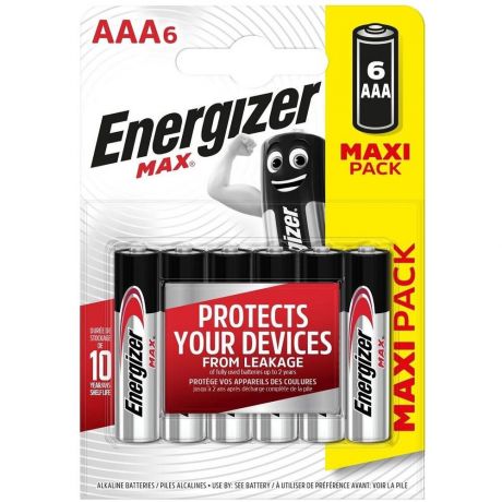 Батарейки Energizer MAX E92/AAA 6шт
