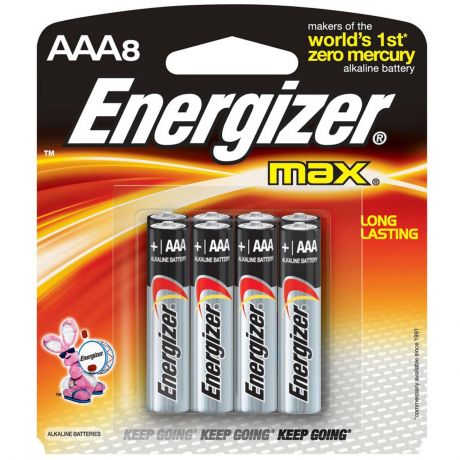 Батарейки Energizer MAX AAA/ BP8 RU 8шт