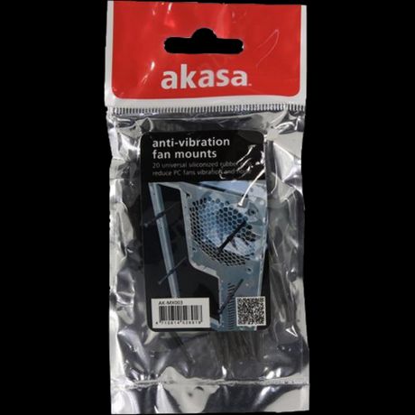 Akasa Silicone Fan Pins 20pc AK-MX003 Black