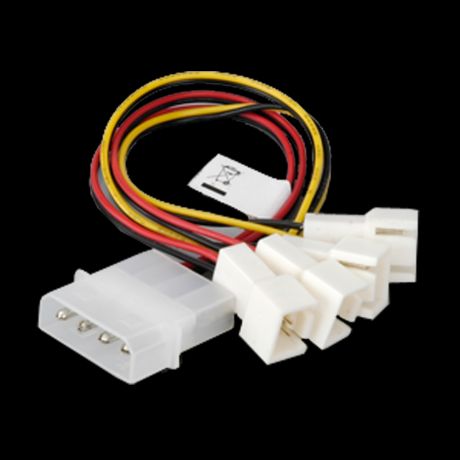 Akasa Multi Fan Molex x 4 вентилятора 3 pin 15 см AK-CB001