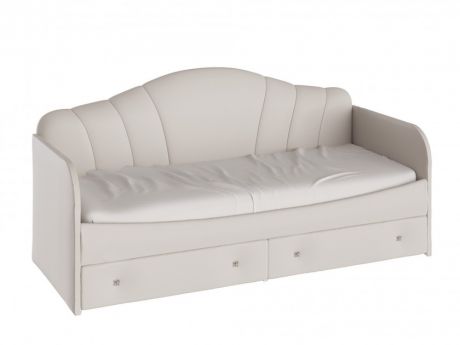 Кровать с мягкой спинкой и ящиками Сабрина (90х200) Сабрина
