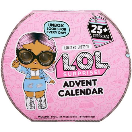 Адвент-календарь L.O.L. MGA Original Surprise Advent Calendar with Limited Edition Doll and 25+ Surprises, 576037
