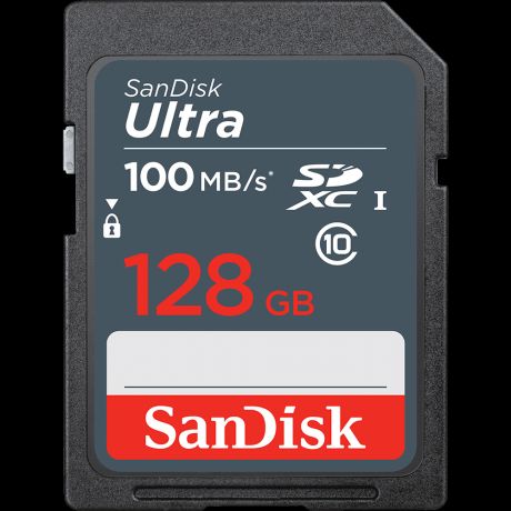 Карта памяти SecureDigital 128Gb SanDisk Ultra SDXC Class 10 (SDSDUNR-128G-GN3IN)