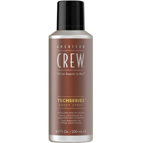 American Crew Спрей для объема волос TechSeries Boost Spray, средняя фиксация, 200 мл.