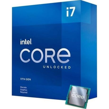 Процессор Intel Core i7-11700KF, 3.6ГГц, (Turbo 5.0ГГц), 8-ядерный, L3 16МБ, LGA1200, BOX