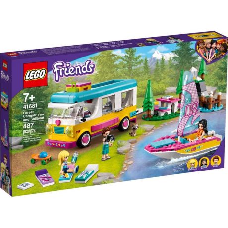 LEGO Friends Лесной дом на колесах и парусная лодка 41681