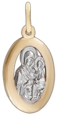Подвеска-иконка из красного золота