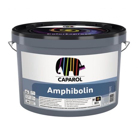 Краска водно-дисперсионная для фасадов и интерьеров Caparol Amphibolin белая база 1 2,5 л