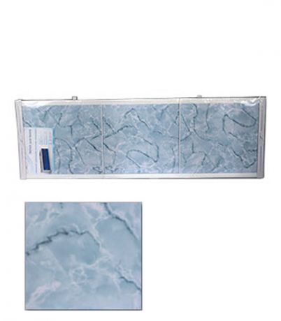 Экран под ванну Оптима пластик голубой мороз 150 см