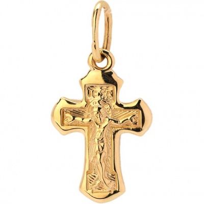 Крестик из жёлтого золота