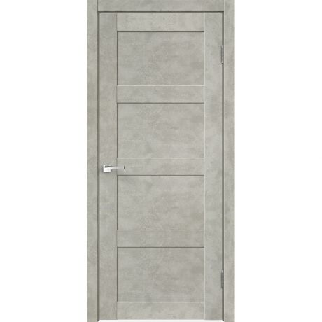 Дверное полотно VellDoris TREND 4 бетон светло-серый глухое master foil 800x2000 мм