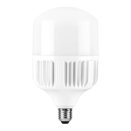 Лампа светодиодная FERON 60 Вт E27 цилиндр T120 6400К холодный белый свет 220 В для светильника РКУ матовая с дополнительным патроном Е40