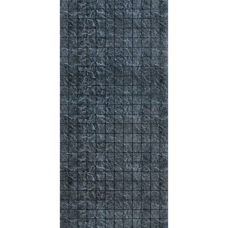 Панель МДФ черный дымчатый плитка 10х10 влагостойкая 2440х1220х3 Стильный дом