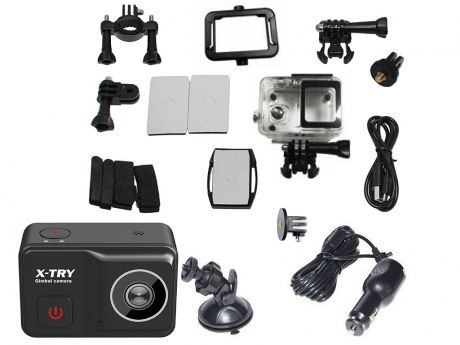 Экшн-камера X-TRY XTC501 Gimbal Real 4K/60FPS WDR Wi-Fi Autokit