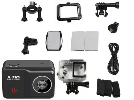 Экшн-камера X-TRY XTC500 Gimbal Real 4K/60FPS WDR Wi-Fi Standart