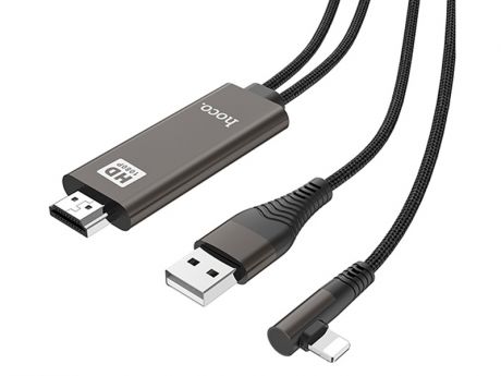 Аксессуар Hoco UA14 Lightning to HDMI Black