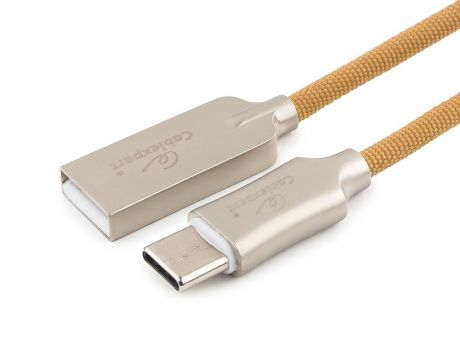 Аксессуар Gembird Cablexpert Platinum USB 2.0 AM/Type-C 1.8m Gold CC-P-USBC02Gd-1.8M