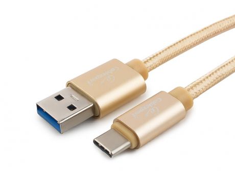 Аксессуар Gembird Cablexpert Platinum USB 3.0 AM/Type-C 1m Gold CC-P-USBC03Gd-1M