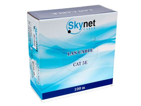 Сетевой кабель SkyNet Standart UTP cat.5e Indoor 4x2x0.48 Fluke Test 100m Grey CSS-UTP-4-CU/100