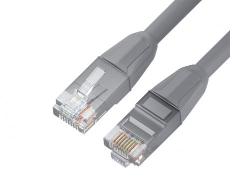 Сетевой кабель GCR LSZH UTP 24AWG cat.6 RJ45 T568B 3m Grey GCR-52751