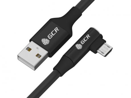 Аксессуар GCR Premium USB 2.0 AM - MicroB 70cm Black GCR-53433