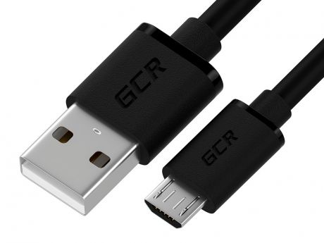 Аксессуар GCR USB - MicroUSB 30cm Black GCR-53609