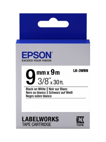 Картридж Epson LK-3WBN C53S653003 Black-White