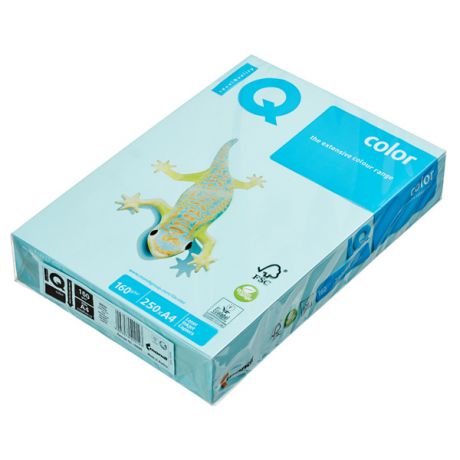 Бумага IQ Color A4 160g/m2 250 листов Pastel Light Blue MB30 110810