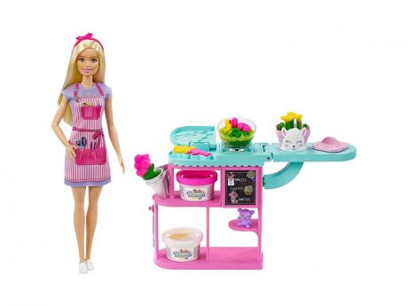 Кукла Mattel Barbie Барби Флорист с цветочным магазином GTN58