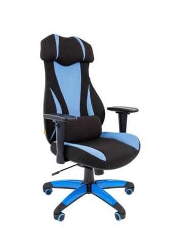 Компьютерное кресло Chairman Game 14 Black-Light Blue 00-07022219