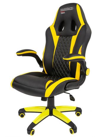 Компьютерное кресло Chairman Game 15 Экопремиум Black-Yellow 00-07069668