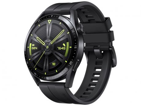 Умные часы Huawei GT 3 JPT-B19 Black SS-Black Fluoroelastomer 55026974