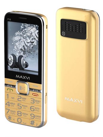 Сотовый телефон Maxvi P18 Gold
