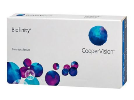 Контактные линзы CooperVision Biofinity (6 линз / 8.6 / -1)