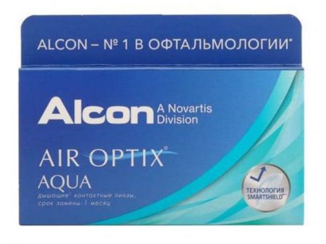 Контактные линзы Alcon Air Optix Aqua (3 линзы / 8.6 / -1.5)