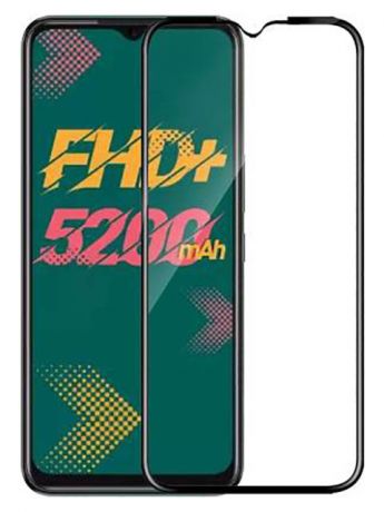 Защитный экран Red Line для Infinix Hot 11 Play Full Screen Tempered Glass Full Glue Black УТ000028371