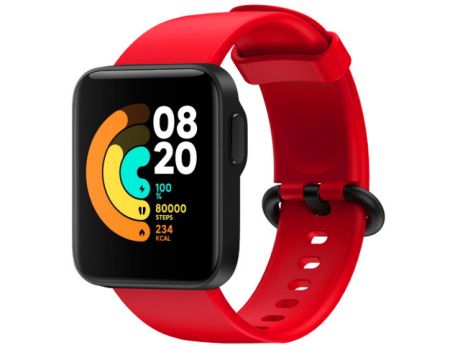 Аксессуар Ремешок DF для Xiaomi Redmi Watch 2 / 2 Lite Silicone Red xiClassicband-07