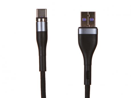 Аксессуар Baseus Zinc Magnetic Safe USB - USB Type-C 5A 1m Gray-Black CATXC-NG1