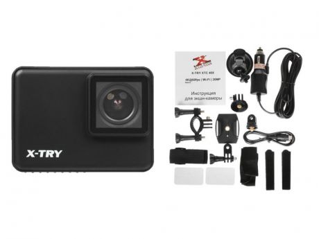 Экшн-камера X-TRY XTC401 Real 4K/60FPS WDR Wi-Fi Autokit