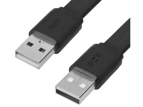 Аксессуар GCR PROF USB 2.0 AM - AM Black GCR-UM7M-BС-3.0m