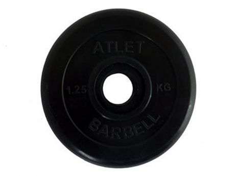 Диск обрезиненный Atlet MB d-26 1.25kg 28260624