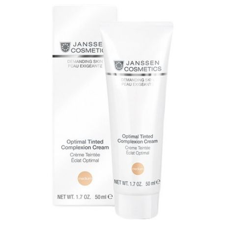 Janssen Cosmetics Demanding Skin Optimal Tinted Complexion Cream Medium Дневной крем для лица SPF 10, 50 мл