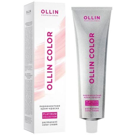 OLLIN Professional Color Platinum Collection перманентная крем-краска для волос, 8/25 светло-русый фиолетово-махагоновый, 100 мл