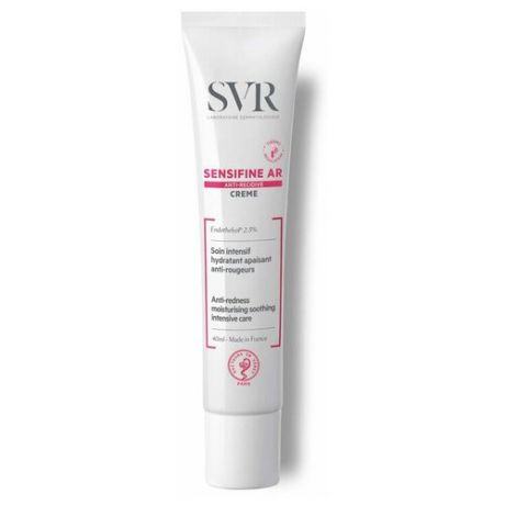 SVR Sensifine AR creme Интенсивное увлажняющее и успокаивающее средство для лица против покраснений, 40 мл